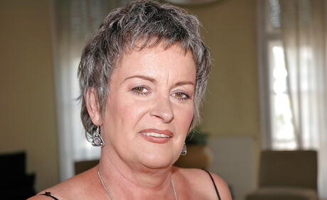 Superb aged Etta in hot undies revealing big titties and puting a toy in her pussy 