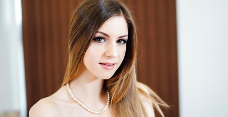 Sexy brittish porn star Stella Cox exhibiting big titties and hot ass 