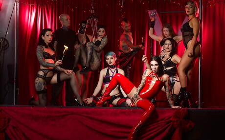 Excellent american dark hair milf Joanna Angel in fetish gallery 