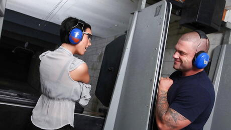 Inviting american milf Dylan Ryder banged hard in her nice pussy after good blowjob 