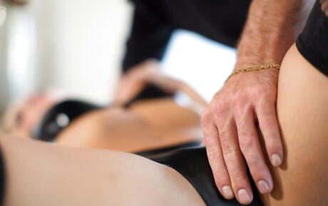 Excellent american blond bombshell Kate England fucked by big rod after good cock suck 