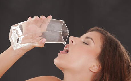 Adorable czech brunette milf Candice Luca bares big boobies and spreads her legs 