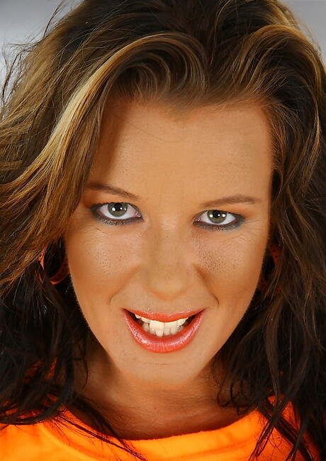 Sexy milf Lenny in panties shows her butt and puts a toy in her pussy 