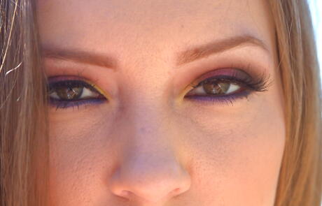 Excellent american pornstar Maddy Oreilly uncovering small tits and ass outdoor