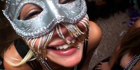 Sexy college girls Sofia and Mila Castro in hot groupsex on the dorm party