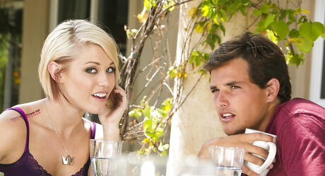 Rangy babes Diana Prince and Ash Hollywood in amazing 3some sex scene 