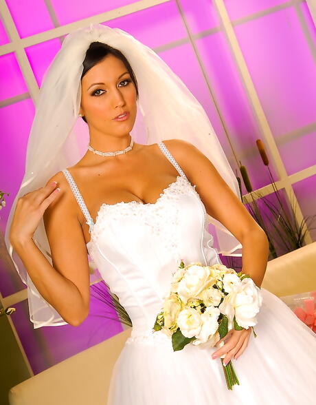 Inviting american milf Dylan Ryder exposes big hooters and bald pussy 