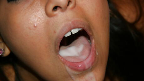 Very attractive american amateur Nadia Noel rammed in her shaved pussy after hot blowjob 