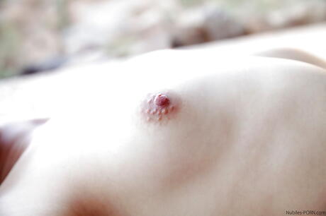 Gracile beauties Sierra Nevadah and Winter Marie licking wet pussies and rubbing cunts outdoor