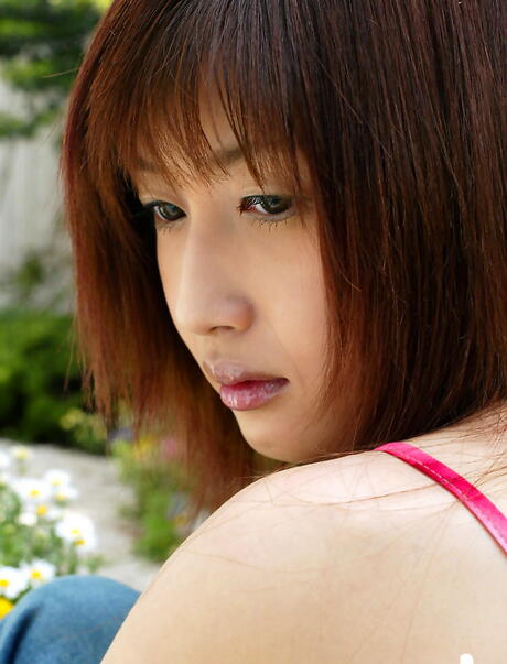 Slender japanese youthful Mio Komori showing big boobies and sexy ass 