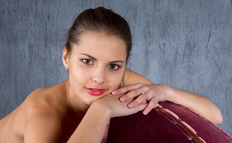 Rangy youthful Sandra Lauver exposing small tits and hot ass 