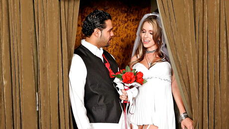 Seductive american porn star Courtney Cummz in uniform in hot sex scene 