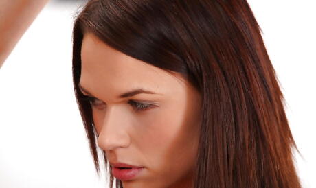 Gracile babes Frida Stark and Subil Arch in hot underwear licking juicy pussies during hot lesbian sex 