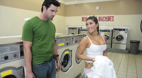 Sultry japanese London Keyes in hot underwear fucked after sucking rod 