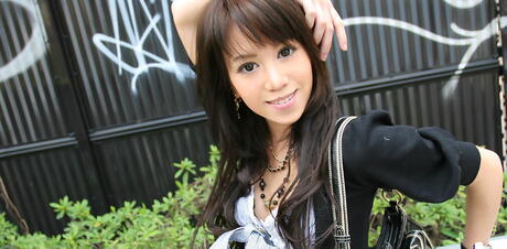 Hot japanese teen Rizz posing in underwear on camera