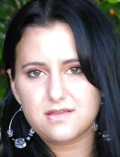 Slender american dark-haired teen Trista Tanner shows her butt and spreads her legs outdoor