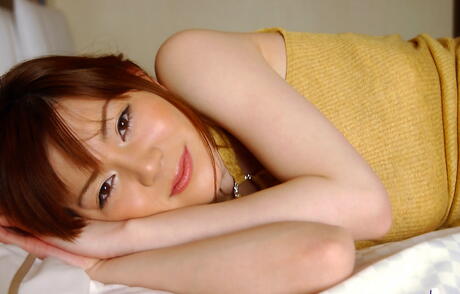 Deluxe japanese Kurara in hot undies bares her ass 