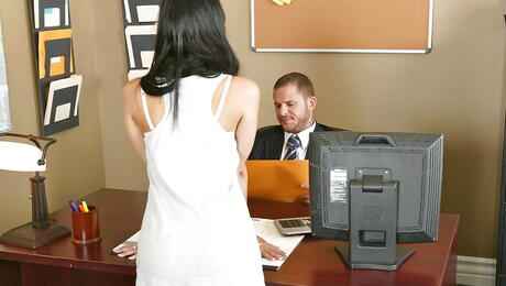 Very attractive american wife Sadie West in sex action 