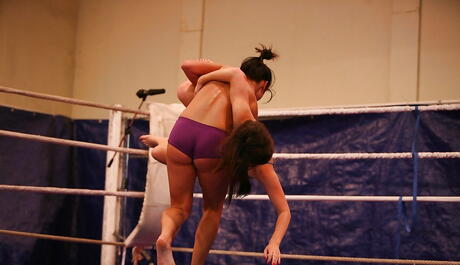 Hot girls Tiffany Doll and Denise Sky in fancy shorts getting pussy fingering 