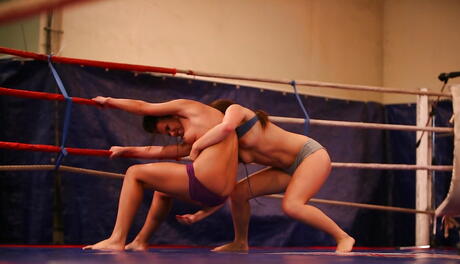 Hot girls Tiffany Doll and Denise Sky in fancy shorts getting pussy fingering 