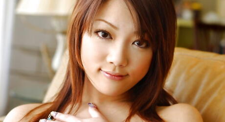 Slender japanese teen Mai Kitamura baring tiny tits and spreading her legs 