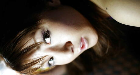 Deluxe japanese cutie Reina Mizuki in sexy panties bares her ass and hairy pussy 