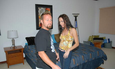 Shapely milf Katrina hard fucked after sucking dick 