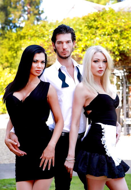 Attractive Tamara Grace, Sienna Day and other girls shows hot bodies outside