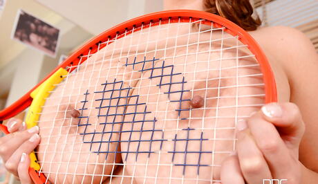 Tempting czech brunette bombshell Sirale in fancy shorts showing big titties and taking off her clothes 