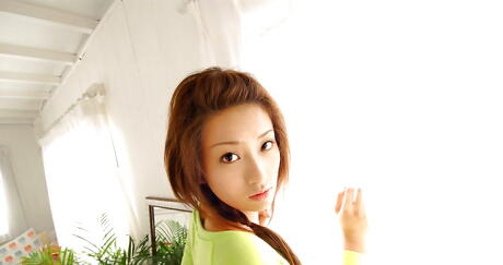 Enchanting japanese hottie Nao Yoshizaki in sexy undies reveals big titties and sexy ass 