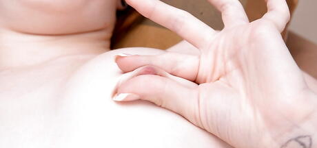 Luscious american redhead teen Sadie Kennedy in hot undies revealing tiny tits and jerking off 