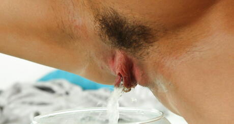 Luscious american hottie Tiffany Fox in hot undies exposing tiny tits and hairy pussy 