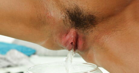 Luscious american hottie Tiffany Fox in hot undies exposing tiny tits and hairy pussy 