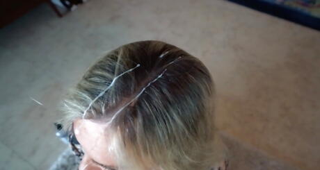 Excellent american blonde wife Sandra Otterson take in mouth cock and gets a cum blast on face 