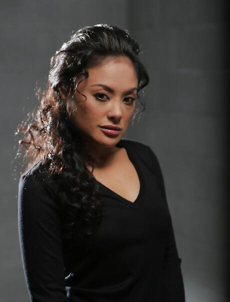 Luscious malaysian milf Kaylani Lei uncovers tiny tits while taking off her clothes 