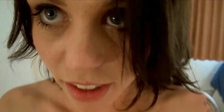 Hot brunette babe Alice Manson exhibits her butt in hot bikini and jerking off 