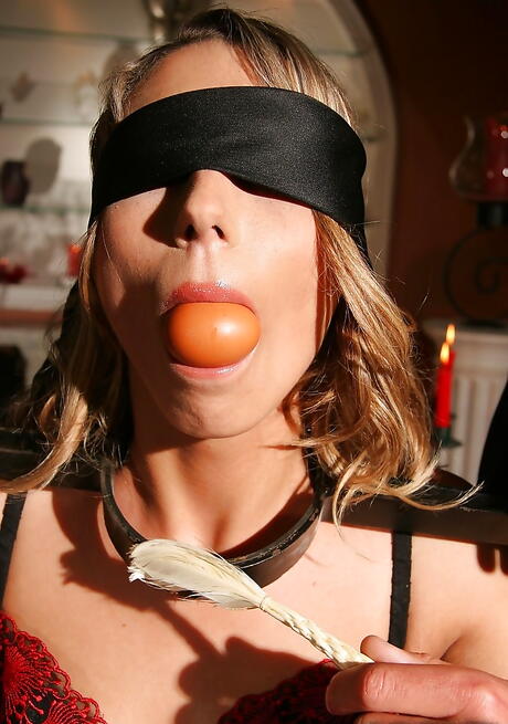 Excellent blond Joanna Sweet in lingerie sucks on rod 