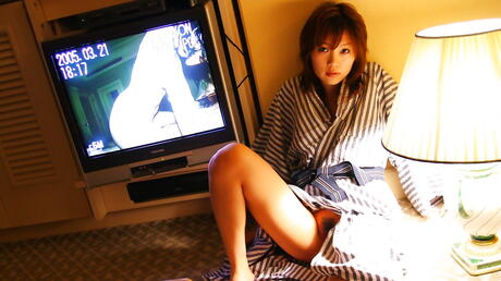 Gracile japanese teen Asami Ogawa in erotic scene 