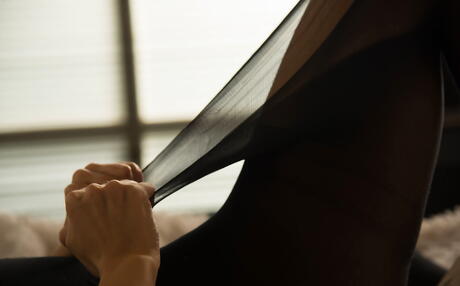 Luscious dark hair teen Veronica Snezna in fetish gallery 