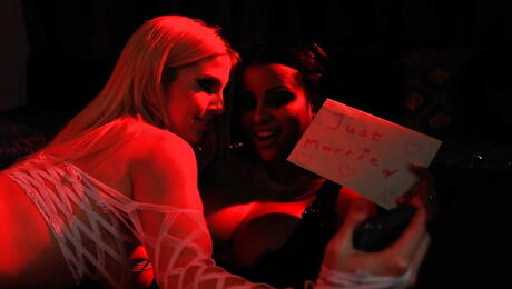 Very attractive milf lesbians Christie Stevens and Mary Jean having lesbian fun 