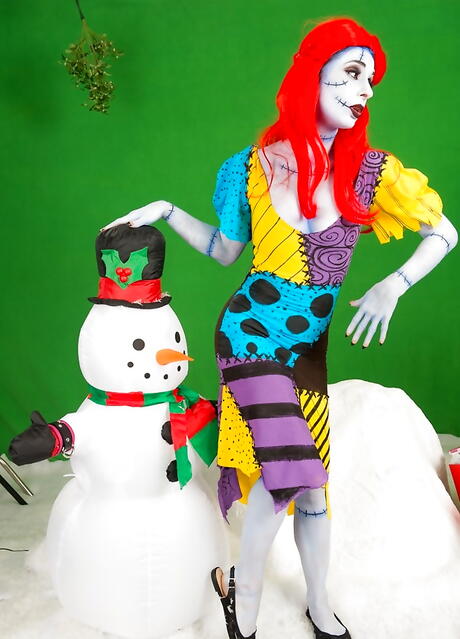 Sultry american redhead milf Joanna Angel in cosplay costume in fetish gallery 