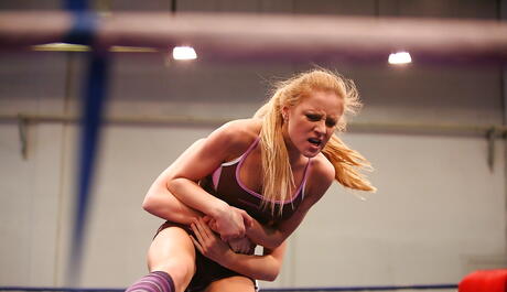 Excellent girls Katalin and Lily Love in fancy shorts licking hot pussies in the hot lesbian sex 