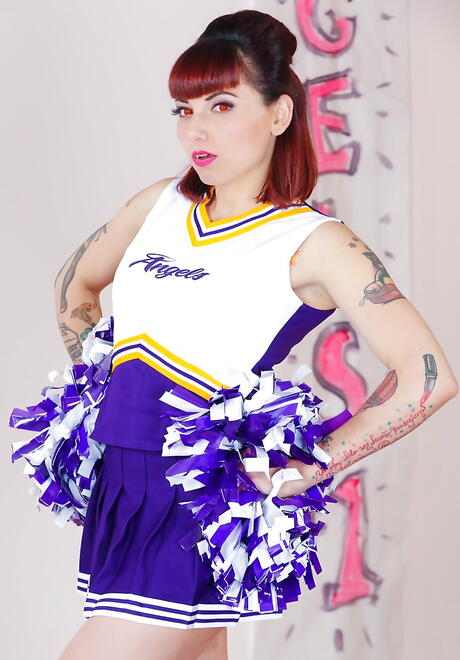 Tempting hottie Veronica Layke in uniform in fetish gallery 