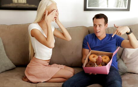 Very attractive canadian blond teen Emma Hix drilled by big rod after good cock suck 