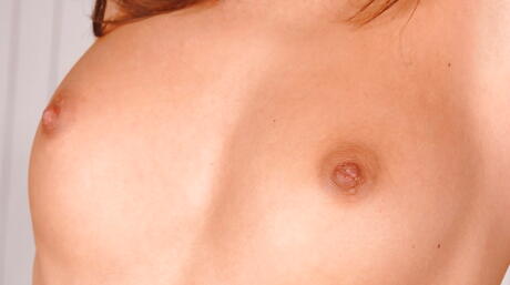 Stunning hungarian milf Hannah Hunter showing big knockers and spreading her legs 