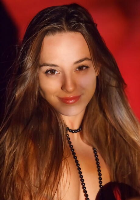 Gracile teen Dominica in lingerie uncovers small tits and nice pussy 