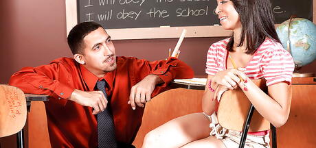 Hot teen Samantha Mendez in hot underwear showing her ass 