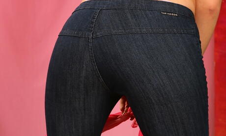 Hot dark-haired young Haidy unveils small tits and jerks off 