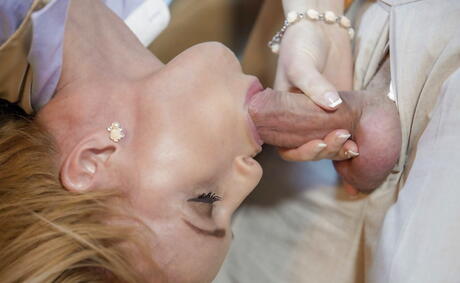 Appealing american milf Kathia Nobili in hot stockings drilled by big cock after good blowjob 