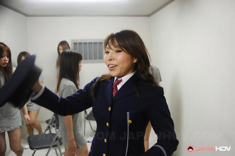 Japanese prisoners forced to suck hairy cocks by policeman